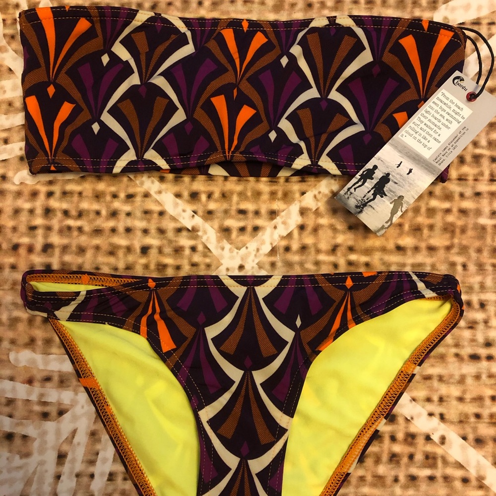 NWT BANTUwax bikini set made in Africa.